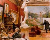 卡尔 拉尔森 : Interior of the gallery Furstenberg in Goteborg